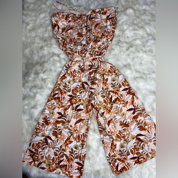 INC International Concepts Cotton Floral-Print Jumpsuit - Picture 4 of 7